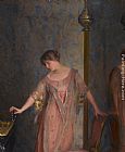William Mcgregor Paxton Canvas Paintings - Rose and Blue